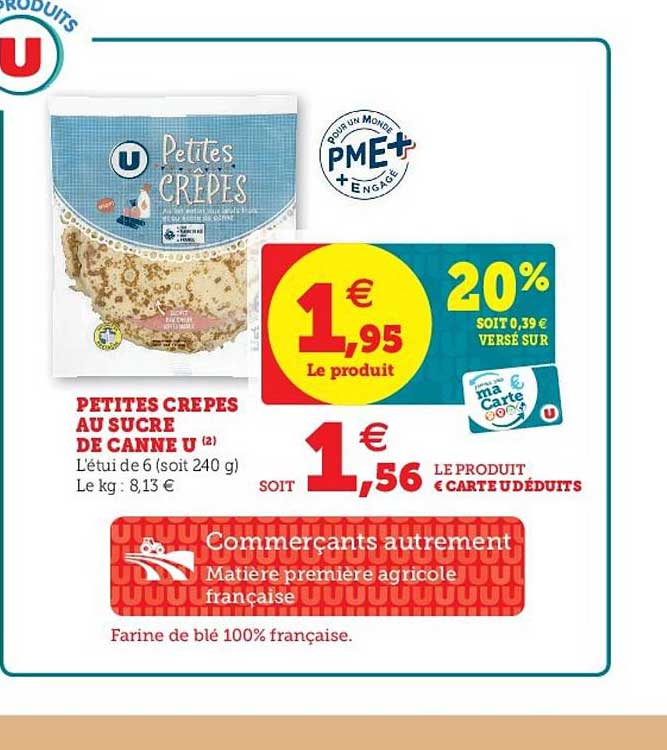 petites crêpes au sucre de canne u