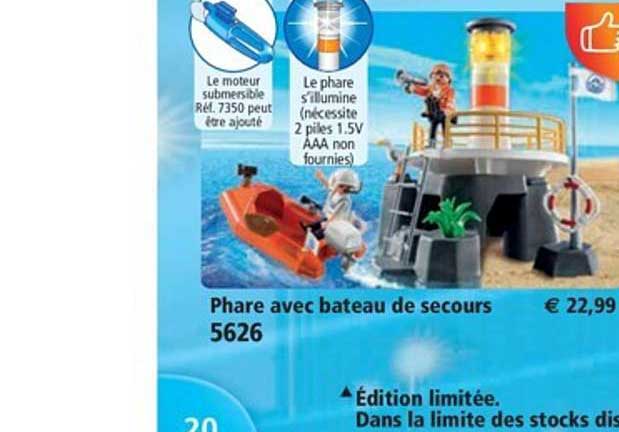 phare avec bateau de secours