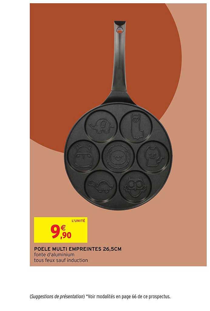 poêle multi empreintes 26,6 cm