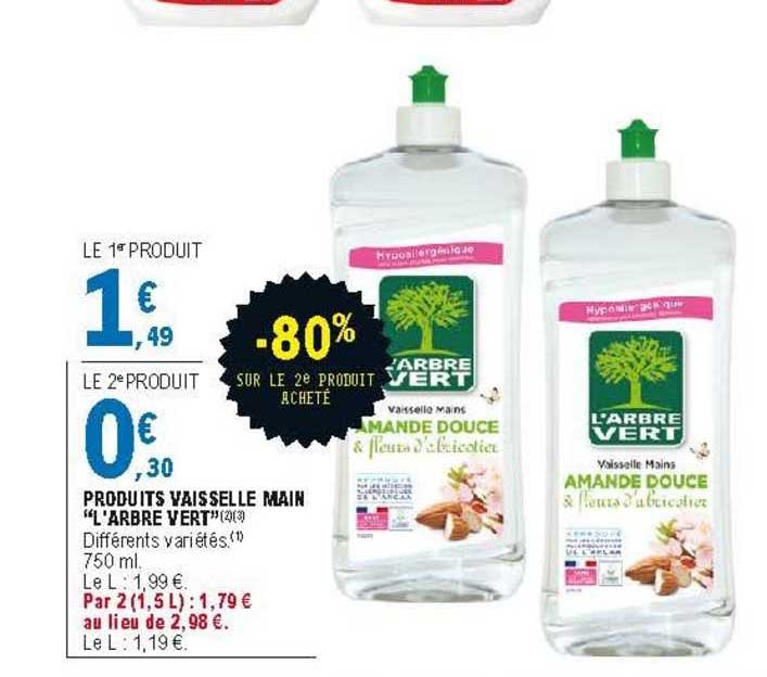 produits vaisselle main "l'arbre vert"