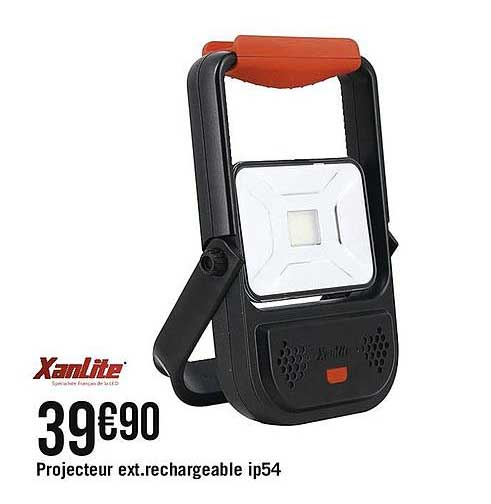 projecteur ext. rechargeable ip54 xanlite