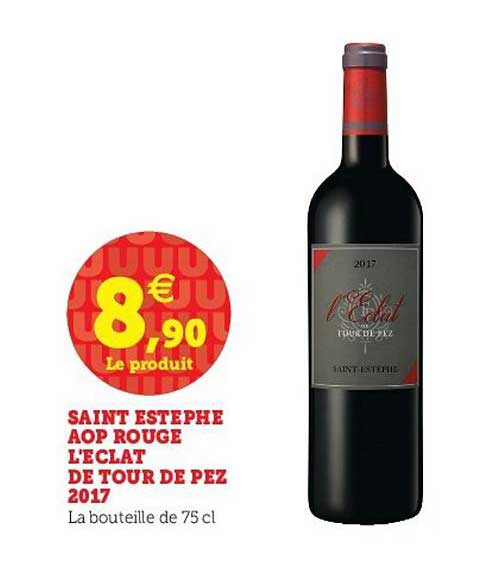 saint estephe aop rouge l'éclat de tour de pez