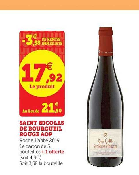saint nicolas de borgueil rouge aop roche l'abbé 2019