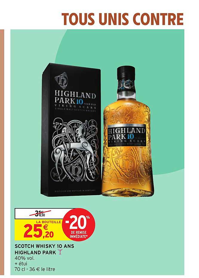 scotch whisky 10 ans highland park