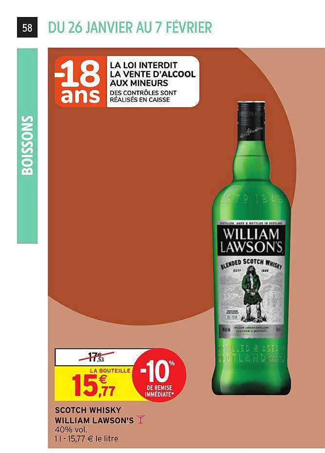 scotch whisky william lawson's