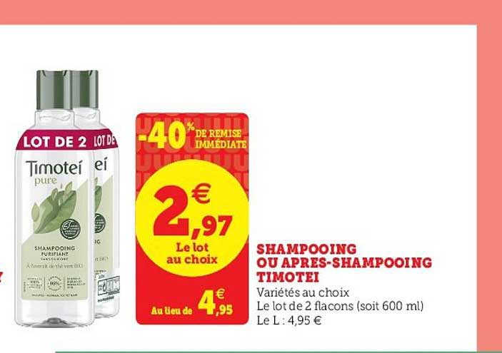 shampooing ou après-shampooing timotei