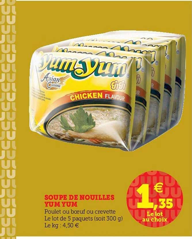 soupe de nouilles yum yum