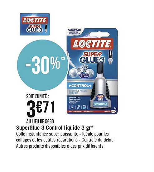 superglue3 control liquide 3gr