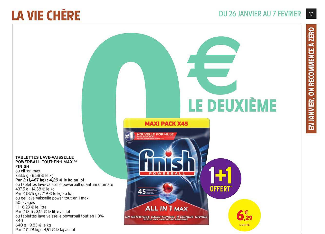 Tablettes Lave-vaisselle Powerball Tout-en-1 Max Finish