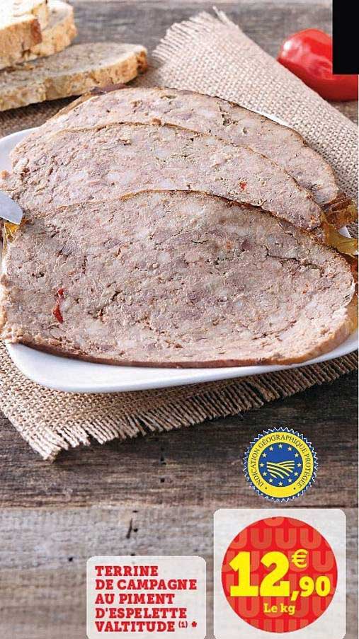 terrine de campagne au piment d'espelette valtitude