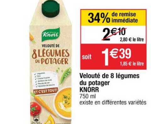 Velouté De 8 Légumes Du Potager Knorr