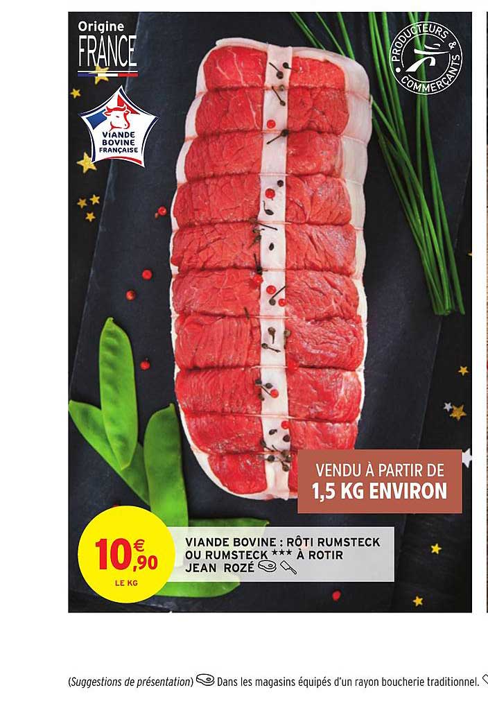viande bovine : rôti rumsteck ou rumsteck à rôtir jean rozé