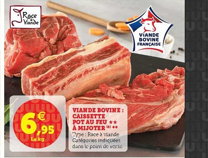 Viande Bovine Caissette Pot Au Feu à Mijoter