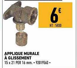 applique murale à glissement