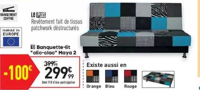 banquette-lit "clic-clac" maya 2