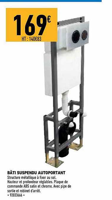 bâti suspendu autoportant