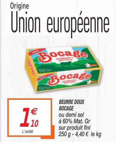 Beurre Doux Bocage Ou Demi Sel