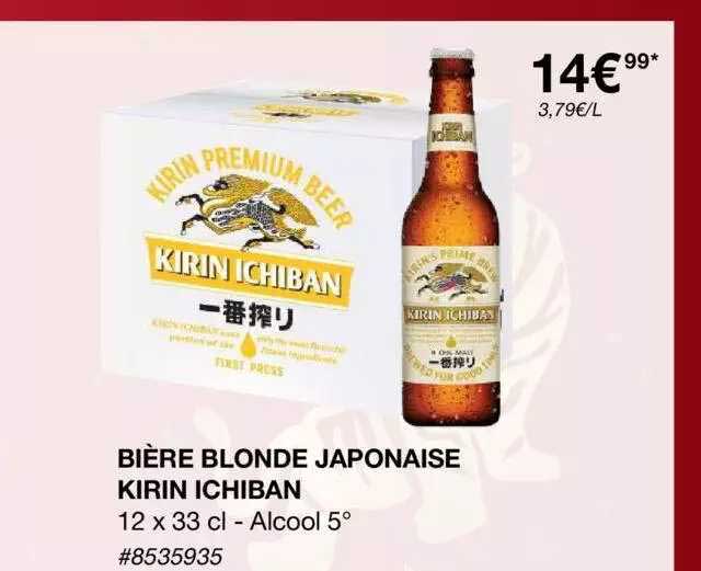bière blonde japonaise kirin ichiban