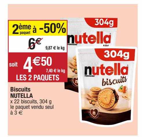 Biscuits Nutella