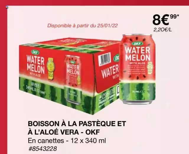 boisson à la pastèque et à l'aloé vera - okf