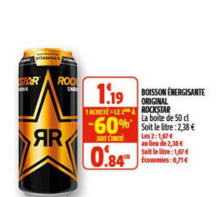 Boisson énergisante Original Rockstar