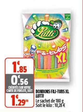 bonbons fili tubs xl lutti