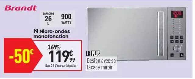 brandt micro-ondes monofonction