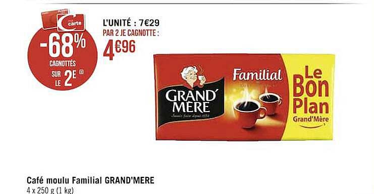 café moulu familial grand mere