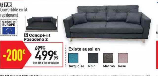 canapé-lit pasadena 2
