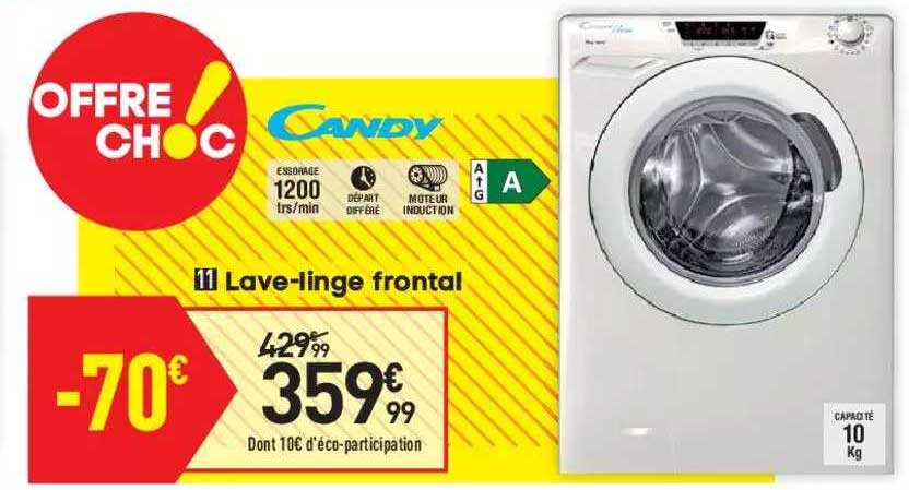 candy lave-linge frontal