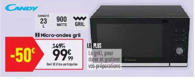 candy micro-ondes gril