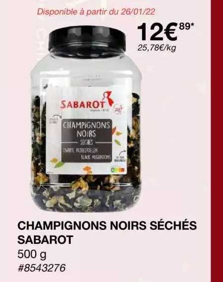 Champignons Noirs Séchés Sabarot