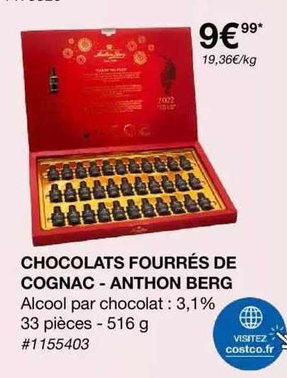 chocolats fourrés de cognac - anthon berg