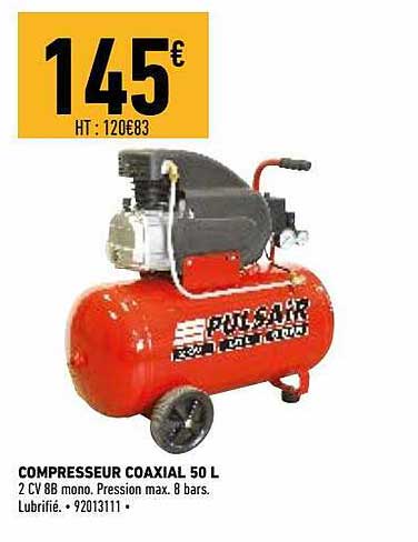 compresseur coaxial 50 l pulsair