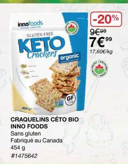 craquelins céto bio inno foods
