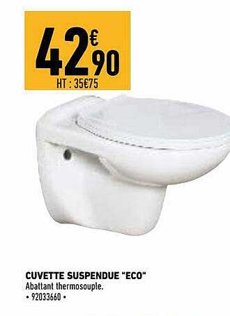 cuvette suspendue "eco"