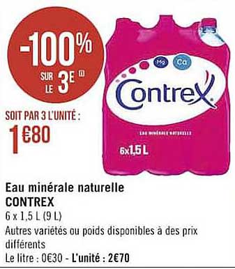 Eau Minérale Naturelle Contrex