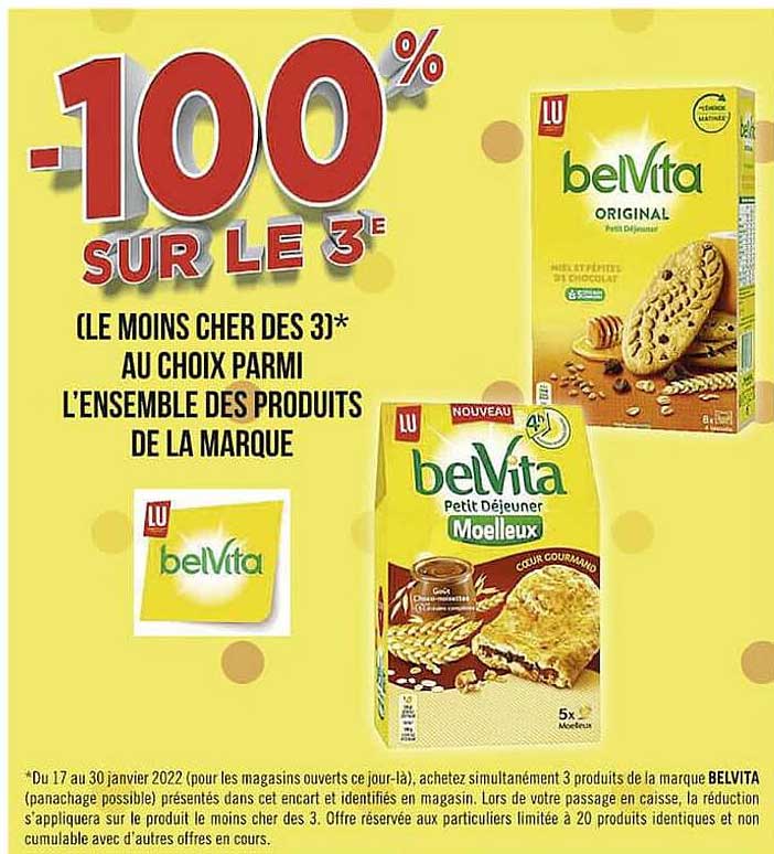 l'ensemble des produits de la marque lu belVita