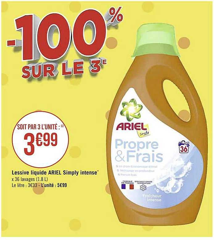 lessive liquide ariel simply intense