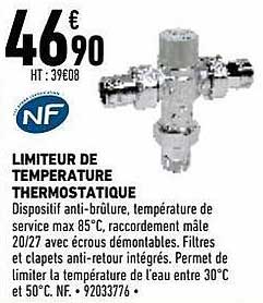 limiteur de temperature thermostatique
