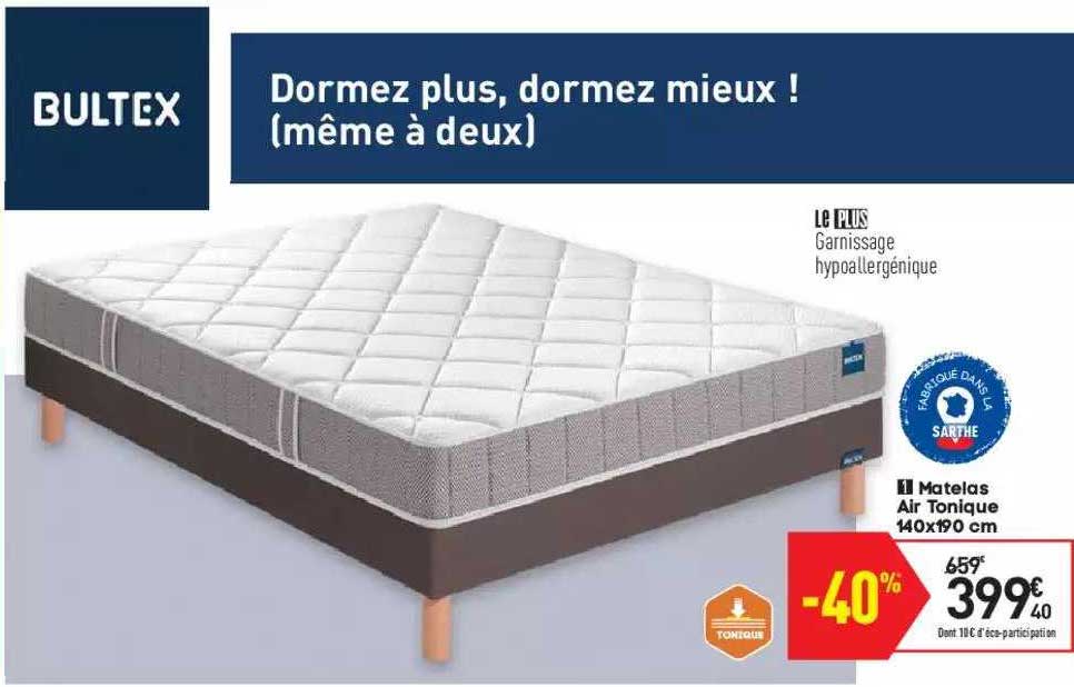 Matelas Air Tonique 140x190 Cm