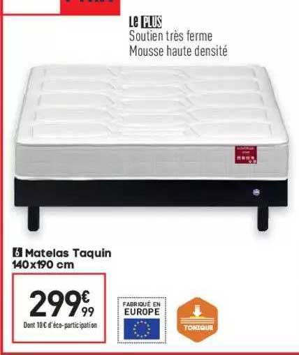 matelas taquin 140x190 cm
