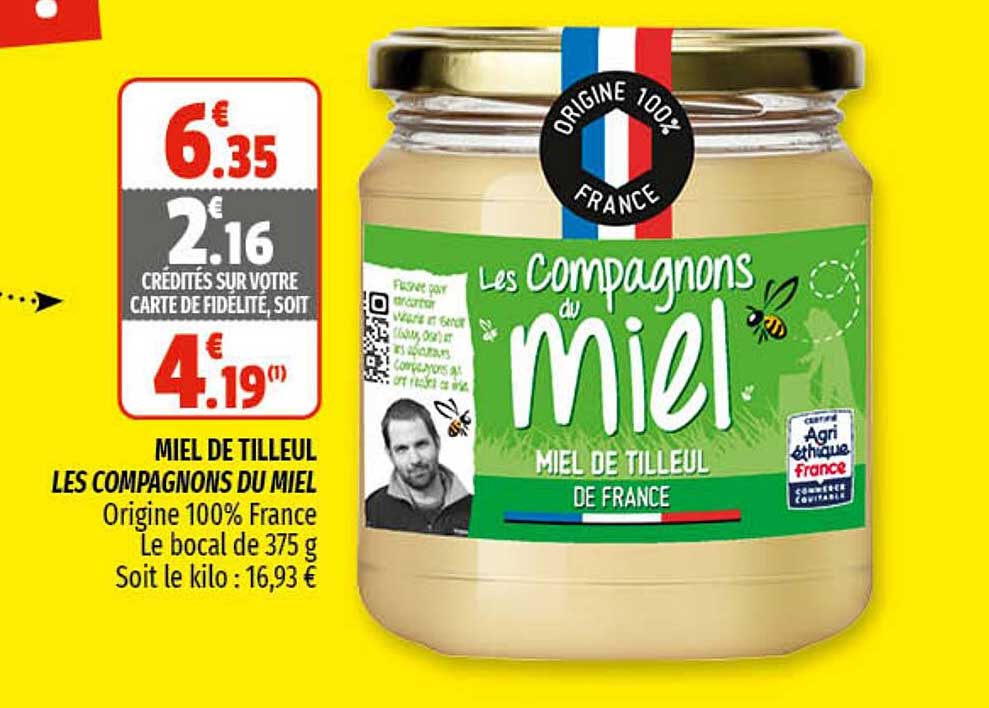 miel de tilleul les compagnons du miel