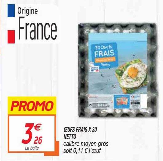 oeufs frais x30