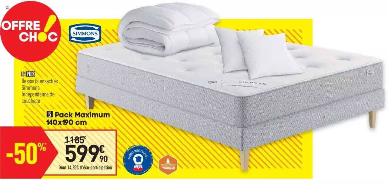 pack maximum 140x190 cm