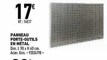panneau porte-outils en métal
