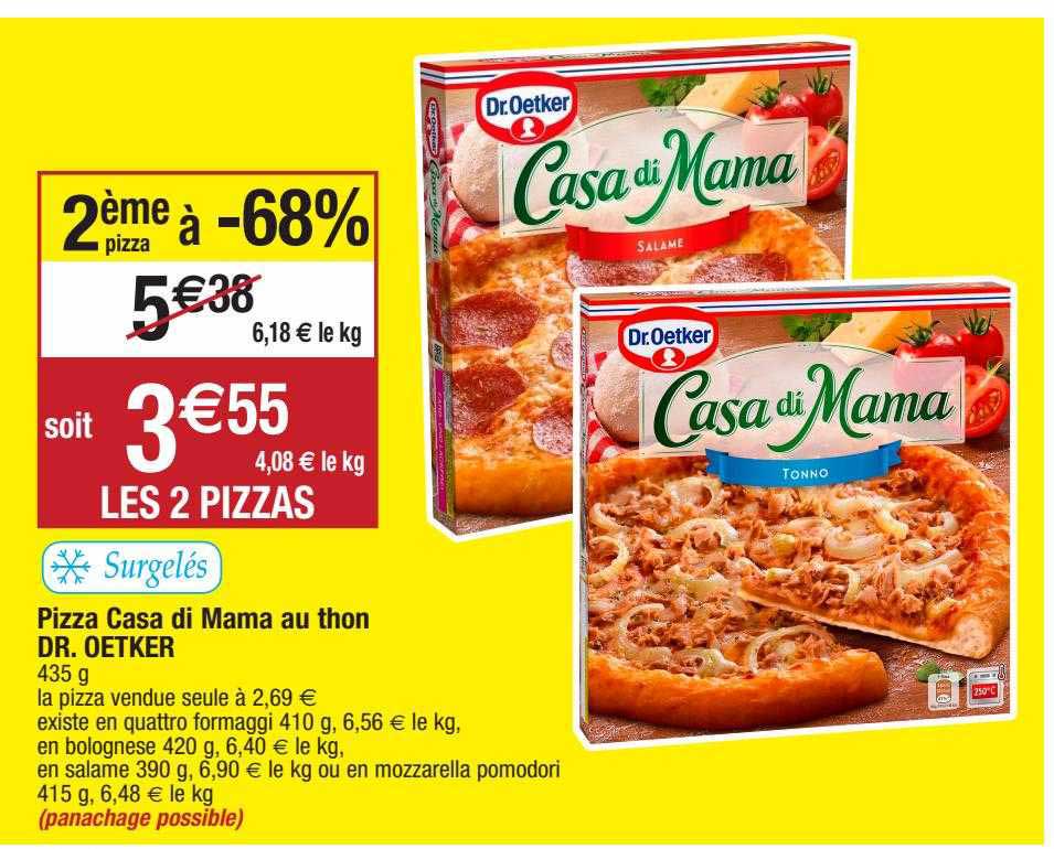 pizza casa di mama au thon dr. oetker
