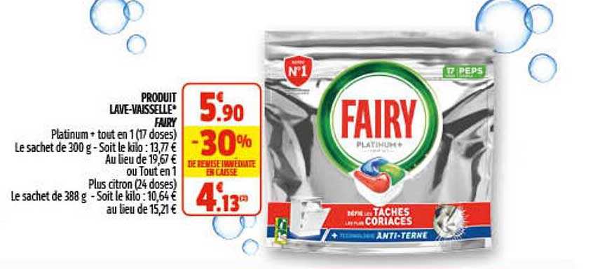produit lave-vaisselle fairy