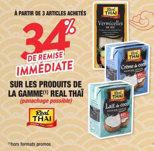 produits de la gamme real thaï