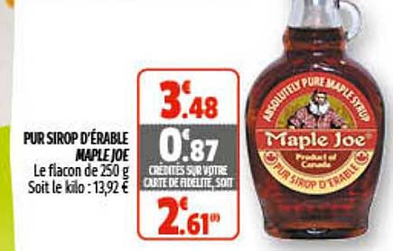 Pur Sirop D'érable Maple Joe